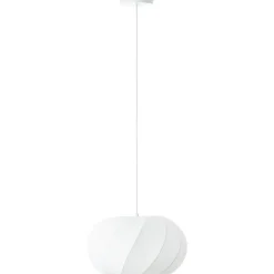Suspension ronde Molly blanc mat H.120cm IP20 E27 20W Brilliant