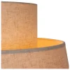 Suspension ronde Tribute tissu beige crème IP20 E27 40W Ø60 x H.180cm Lucide