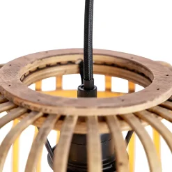 Suspension rotin rustique 3 lumières - Manille