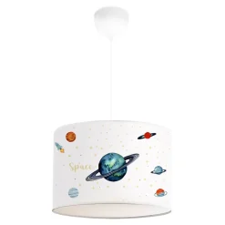 Suspension Rugby pour enfant E27 70 cm motif de planètes lux.pro