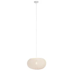 Suspension rustique blanche 50 cm - Corda Flat
