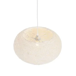 Suspension rustique blanche 50 cm - Corda Flat