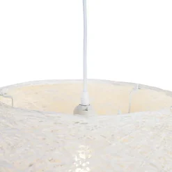 Suspension rustique blanche 50 cm - Corda Flat