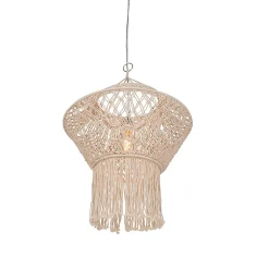 Suspension rustique en macramé 90 cm - String