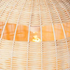 Suspension rustique en rotin - Rattan