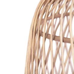 Suspension rustique intelligente en rotin avec ampoule WiFi G125 - Calamus