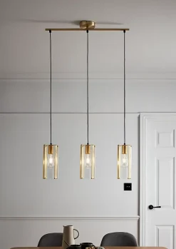 Suspension Saiphi 3 ampoules E27 IP20 or