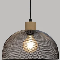 Suspension Sam noire - métal D30 cm - Atmosphera