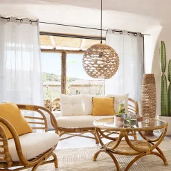 Suspension Sand - fibre naturelle D38 cm - Atmosphera