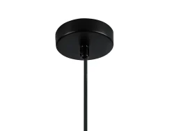 Suspension Senecaz GoodHome E27 noir mat