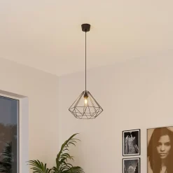 Suspension Smertrio E27 60W ⌀44.5xH.110cm noir GoodHome