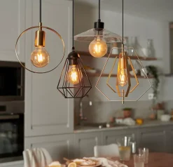 Suspension Smertrio GoodHome E27 noir mat 60W