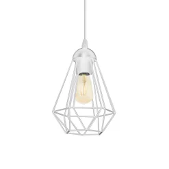 Suspension Smertrio GoodHome E27 blanc mat