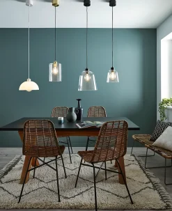 Suspension Songor GoodHome blanc IP20 E27