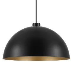 Suspension Songor GoodHome noir 38cm IP20 E27