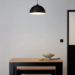 Suspension Songor GoodHome noir 38cm IP20 E27