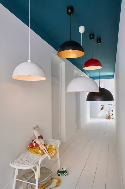 Suspension Songor GoodHome noir 38cm IP20 E27