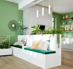 Suspension Suartone LED intégrée blanc