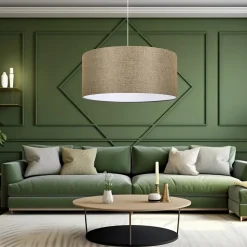 Suspension Sutton E27 70 x 38 cm beige lux.pro