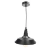 Suspension TENE E27 noire mate lampe à suspendre vintage, industrielle, rétro en acier EDO777175
