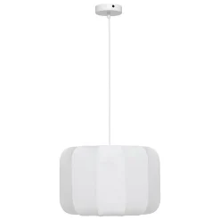 Suspension Tobie coton blanc D37cm - Atmosphera