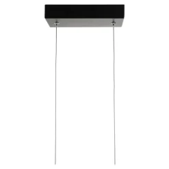 Suspension tube LED métal 20W noir L.85 x H.110cm GoodHome Pepperberry