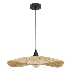 Suspension Vagala raffia E27 40W IP20 Ø58cm x H.131,5cm Seynave