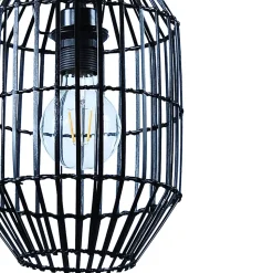 Suspension Wutai GoodHome noir ⌀18cm IP20 E27