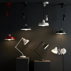 Suspension Yarra GoodHome E27 rouge mat