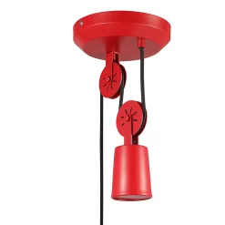 Suspension Yarra GoodHome E27 rouge mat