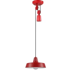 Suspension Yarra GoodHome E27 rouge mat