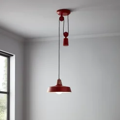 Suspension Yarra GoodHome E27 rouge mat