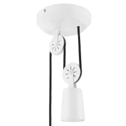 Suspension Yarra GoodHome E27 blanc mat