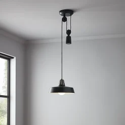 Suspension Yarra GoodHome E27 noir mat