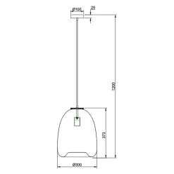 Suspension Yumei en bambou, diamètre 30 cm