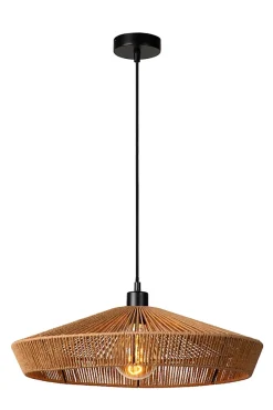 Suspension YUNKAI en papier avec 1xE27 - Naturel - Lucide