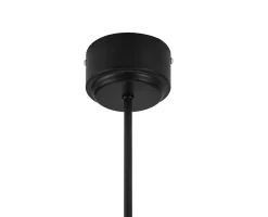 Suspension Zanbar 2 ampoules E27 IP20 noir