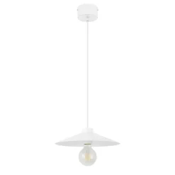 Suspension Zanbar GoodHome blanc IP20 E27