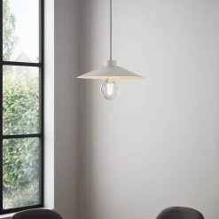 Suspension Zanbar GoodHome blanc IP20 E27