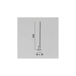 SYNCRO Lampadaire LED noir en métal H.168 cm Perenz