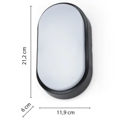 TARTARUGA-XL2: applique LED 1000 lumen. Livrée avec 2 covers (blanc et noir). IP54