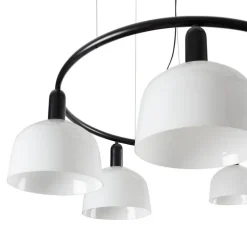 TATAWIN M Lampe à suspension circulaire blanche