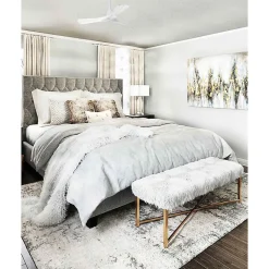 Tenerife de KlassFan - Super destratificateur et ventilateur DC 106 cm Blanc pales bois blanc sans Lumière 15 à 20 m²