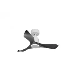 Tenerife de KlassFan - Super destratificateur et ventilateur DC 106 cm Blanc pales graphite sans Lumière idéal 10 à 20 m²