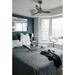 Tenerife de KlassFan - Super destratificateur et ventilateur DC 106 cm Gris basalte sans Lumière idéal pour 10 à 20 m²