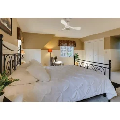 Tenerife de KlassFan - Super destratificateur et ventilateur DC 106 cm Blanc pales blanches Lumière dimmable 10 à 20 m²