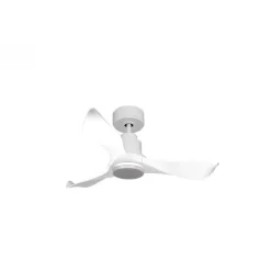 Tenerife de KlassFan - Super destratificateur et ventilateur DC 106 cm Blanc pales blanches Lumière dimmable 10 à 20 m²