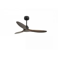 Tenerife de KlassFan - Super destratificateur et ventilateur DC 132 cm Gris basalte pales bois sombre sans Lumière 25 à 40 m²