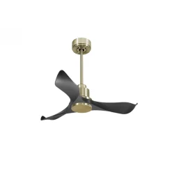 Tenerife de KlassFan - Super destratificateur et ventilateur DC 106 cm Laiton pales graphite sans Lumière idéal 10 à 20 m²