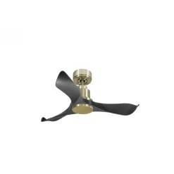 Tenerife de KlassFan - Super destratificateur et ventilateur DC 106 cm Laiton pales graphite sans Lumière idéal 10 à 20 m²